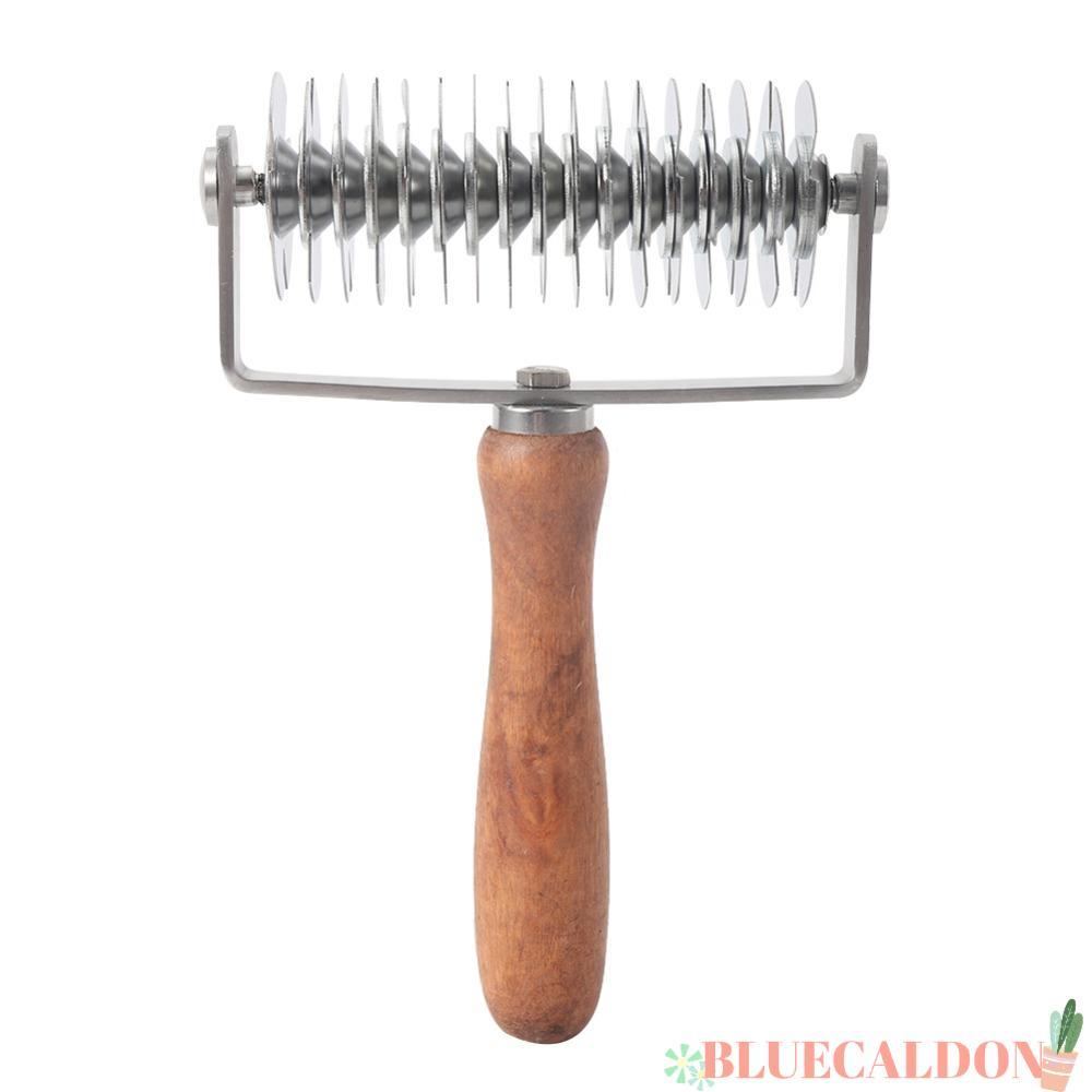 BLUECALDON Lattice Pastry Cutter, Time-Saver สแตนเลส Pastry Lattice Roller Cutter,Reusable Non-stick