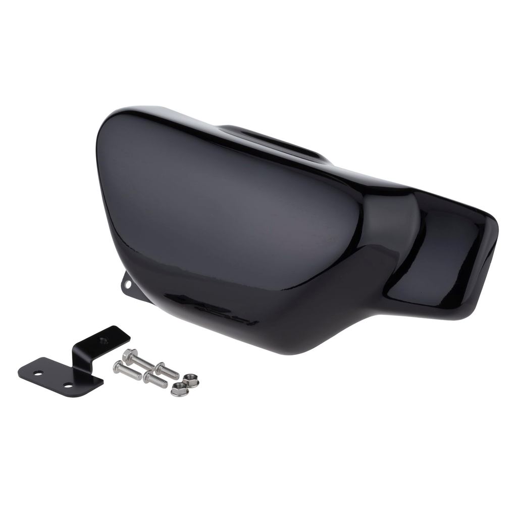 ฝาครอบข้าง Kijima สำหรับ Honda Monkey 125 (JB02/JB03) สีดำ เจลโค้ต (208-0411) | Kijima Side Cover fo