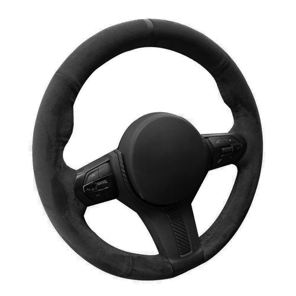 ที่กําหนดเองพวงมาลัยรถห่อหนังนิ่มสําหรับ BMW F87 M2 F80 M3 F85 X5 M F86 F33 F82 M4 M5 F12 F13 M6 X6 