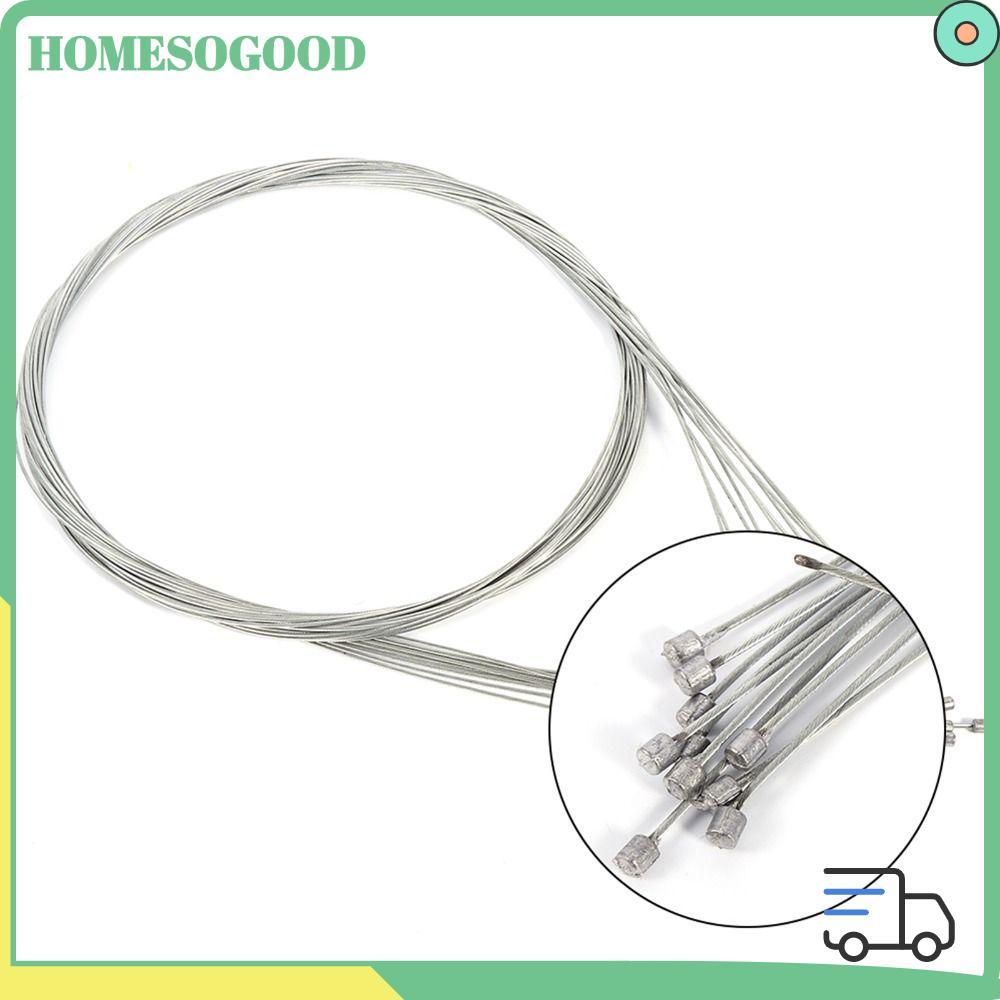 HOMESOGOOD 10 ชิ้นจักรยานเสือหมอบสายเกียร์,สแตนเลส Shifter สายสําหรับขี่จักรยานถนนที่ครอบคลุม Shifte