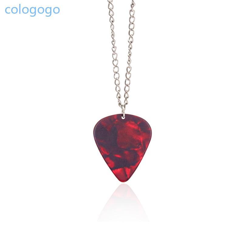 COLO Horror Things Guitar Pick Pendant Necklace Ruby Pendant Costume Cospaly Jewelry