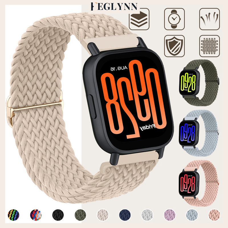 สายนาญลอนแบบพันสำหรับ for Redmi Watch 5 Active/5 Lite/Garmin/Amazfit Bip 6 5 GTS GTR/ Samsung Watch Galaxy Watch