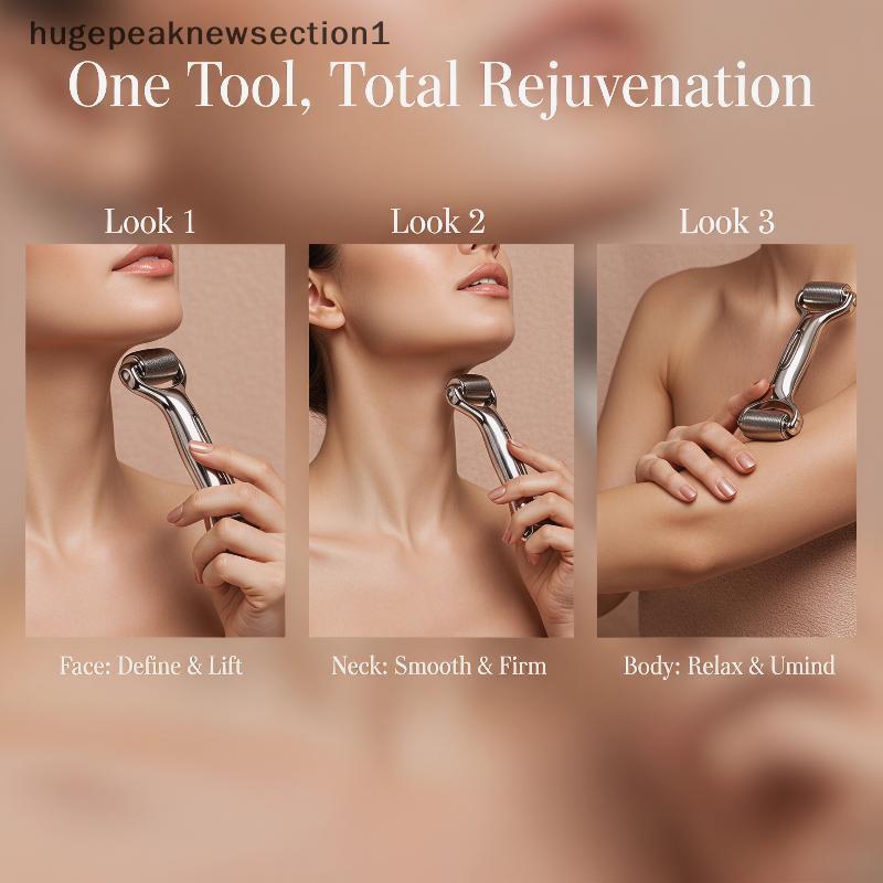 Bigpeaknewsection1 3D Dual Roller Massager Face Lifting กระชับผิวเหมาะสําหรับ Face Ne Body Daily Ski