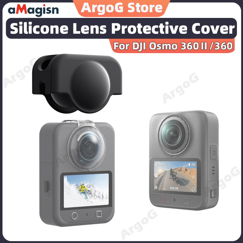 เคสป้องกันเลนส์ซิลิโคนสําหรับ DJI Osmo 360 II / Osmo 360 ฝาครอบกันกระแทก Osmo 360 II อุปกรณ์เสริม