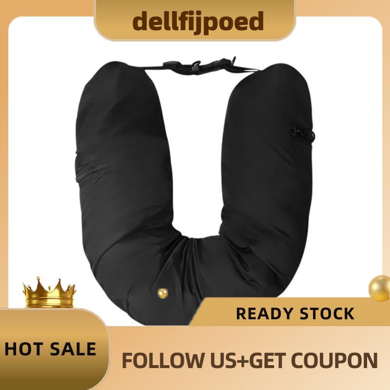 dellfijpoedTravel Stuffable Neck Pillow Storage Bag Portable Travel Neck Pillow Storage Bag Car Airp