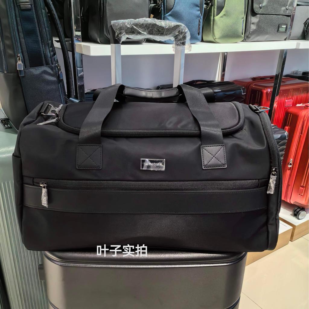 ใหม่ samsonite/samsonite Duffel กระเป๋ากระเป๋าเดินทางกีฬากระเป๋ายิมกระเป๋าสะพายกระเป๋าถือ Crossbody 
