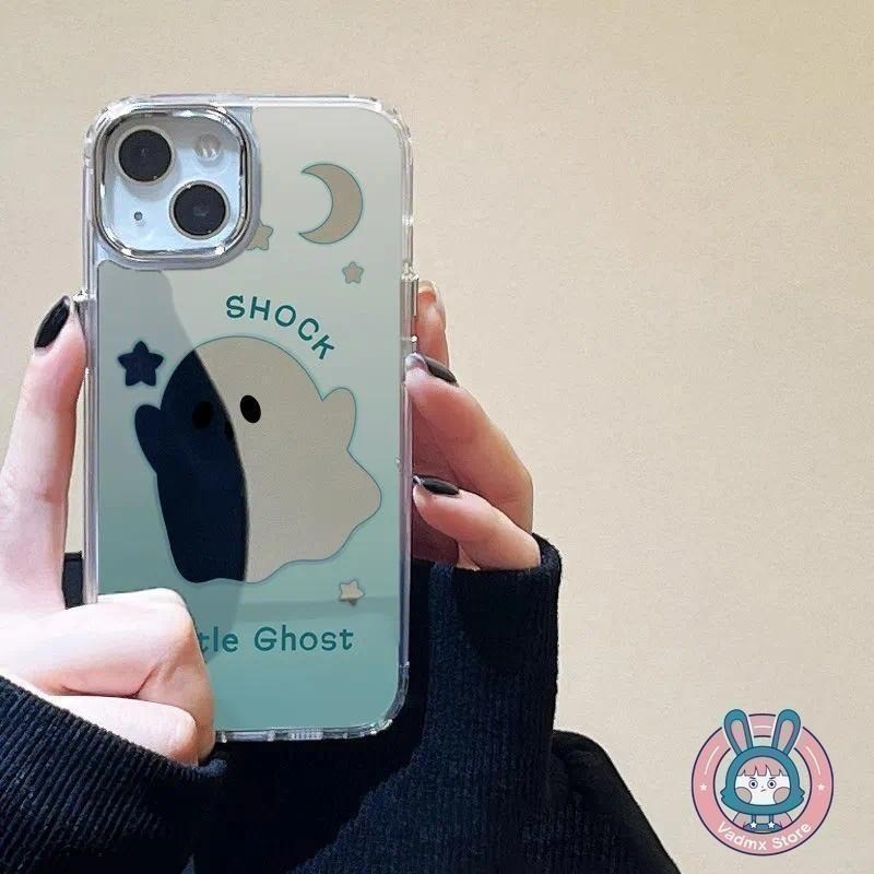 น่ารัก Ghost Mirrorเคสโทรศัพท์สําหรับRealme GT 8 7 5 Pro 3 Neo 8 7X 7 6 5 SE 240W V70 V60 V60S V23 V
