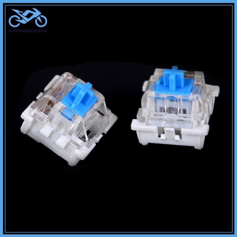 EVER 10 ชิ้น Mechanical Keyboard Switch Blue สําหรับ Cherry MX Keyboard Tester Parts TH