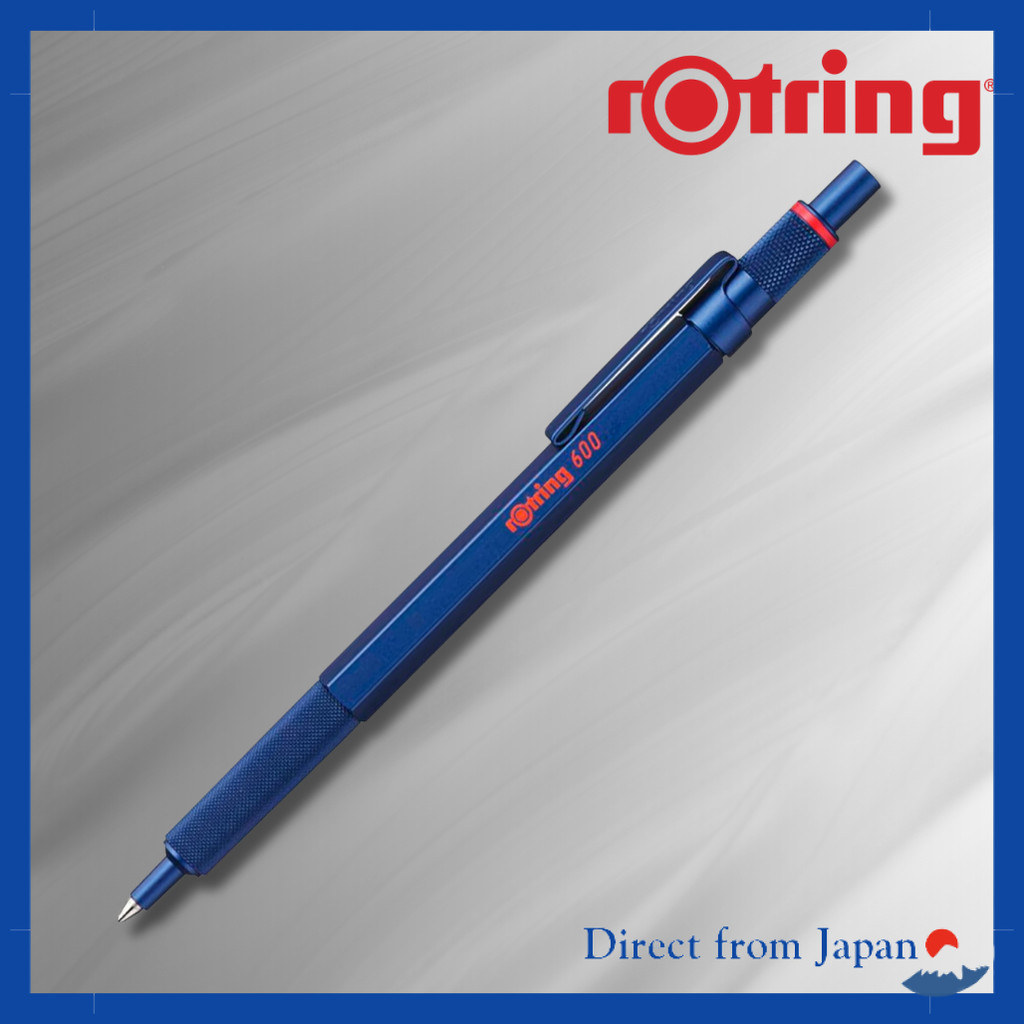 rOtring Ballpoint Pen Oil-based 600 Iron Blue 2114262 Authentic Import