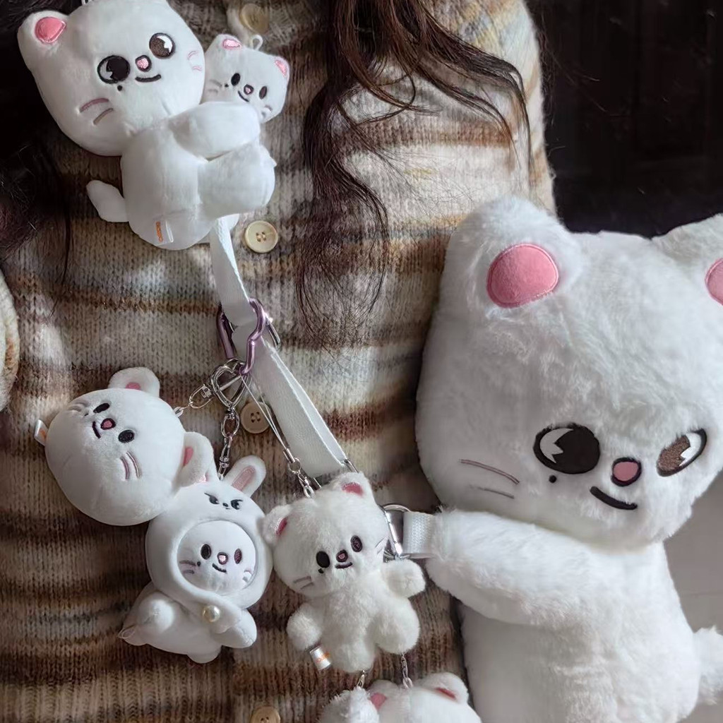 Stray Kids SKZOO 6th FM Heart ตุ๊กตาตุ๊กตา Hyunjin Jiniret Plushie พวงกุญแจกระเป๋า Charm สินค้าสะสม