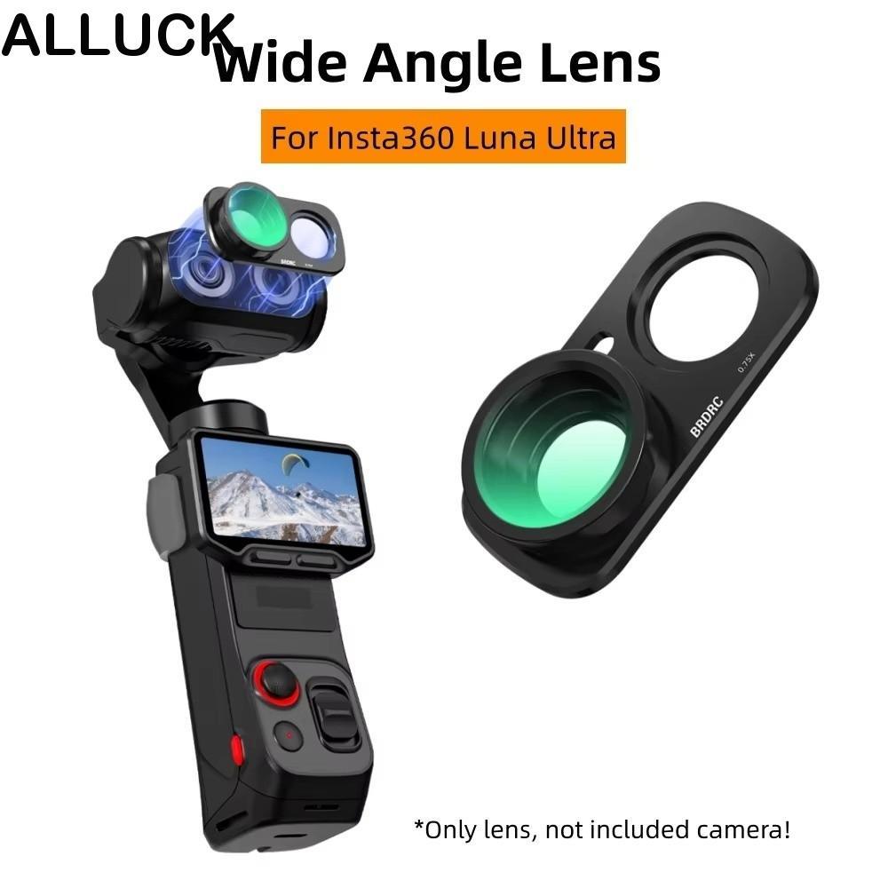 ALLUCK เลนส์มุมกว้าง, กระจกออปติคอลแม่เหล็กมุมกว้างกรอง, ป้องกันรอยขีดข่วน HD FOV ถึง 115° เลนส์มุมม