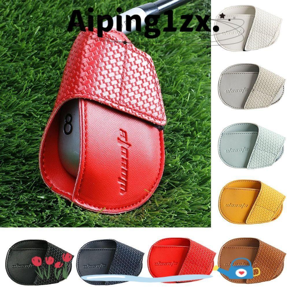 NG1ZX ฝาครอบหัวไม้กอล์ฟ, อุปกรณ์ฝึกซ้อมกอล์ฟ PU หนังกอล์ฟ Headcovers, ปฏิบัติกันฝุ่นทนต่อการสึกหรอกั