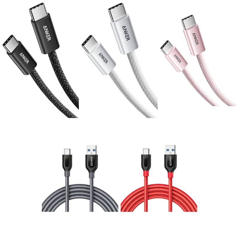สายชาร์จ USB-C 240W แบบ C-C และ USB-A 3.0 แบบ C-A 1.0m 1.8m นำเข้าญี่ปุ่น