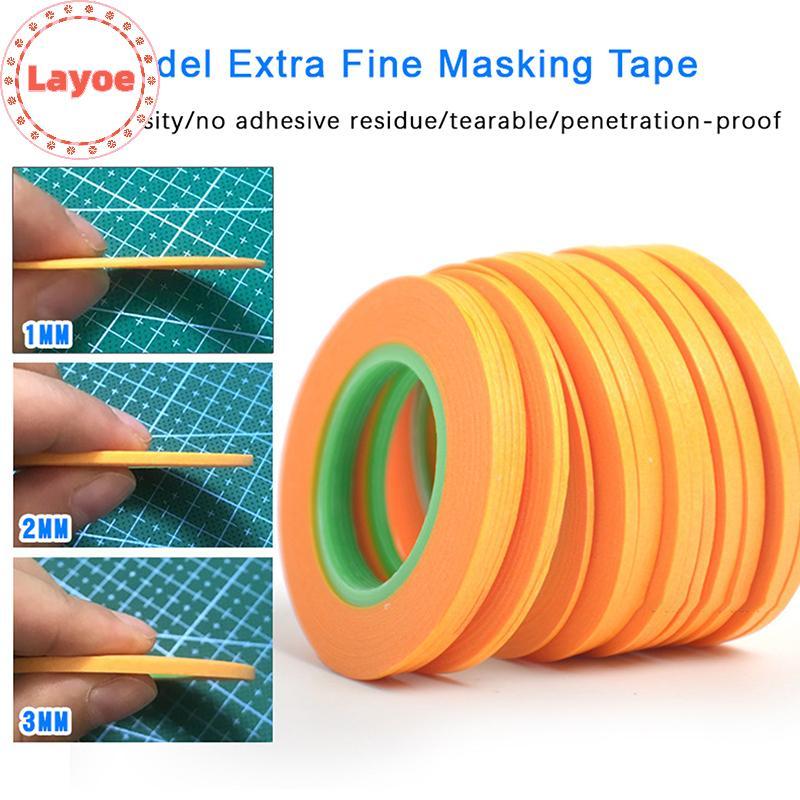 Layoe DIY กระดาษกาวพิเศษรุ่นเทปบางเฉียบและยืดหยุ่นสําหรับภาพวาด 5 ขนาดตัวเลือกสําหรับงานอดิเรกชุด TH