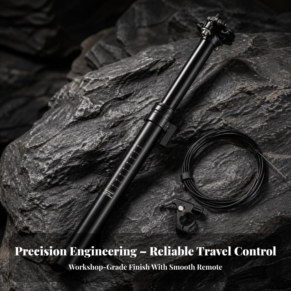 Dropper Seatpost พร้อม Actuator Smooth ปรับ Seatpost พร้อม Lever Dropper Actuator น้ําหนักเบาจักรยาน