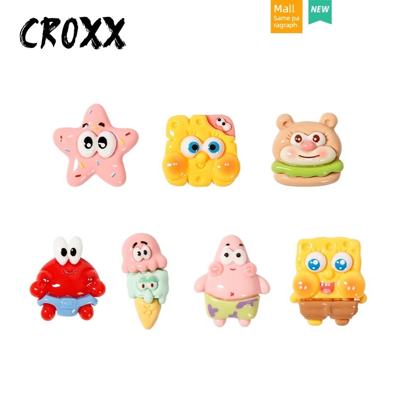 จิบบิท จิ๊บบิท crocs CROXX Baby Accessories Buckle Cute diy Hole Shoes