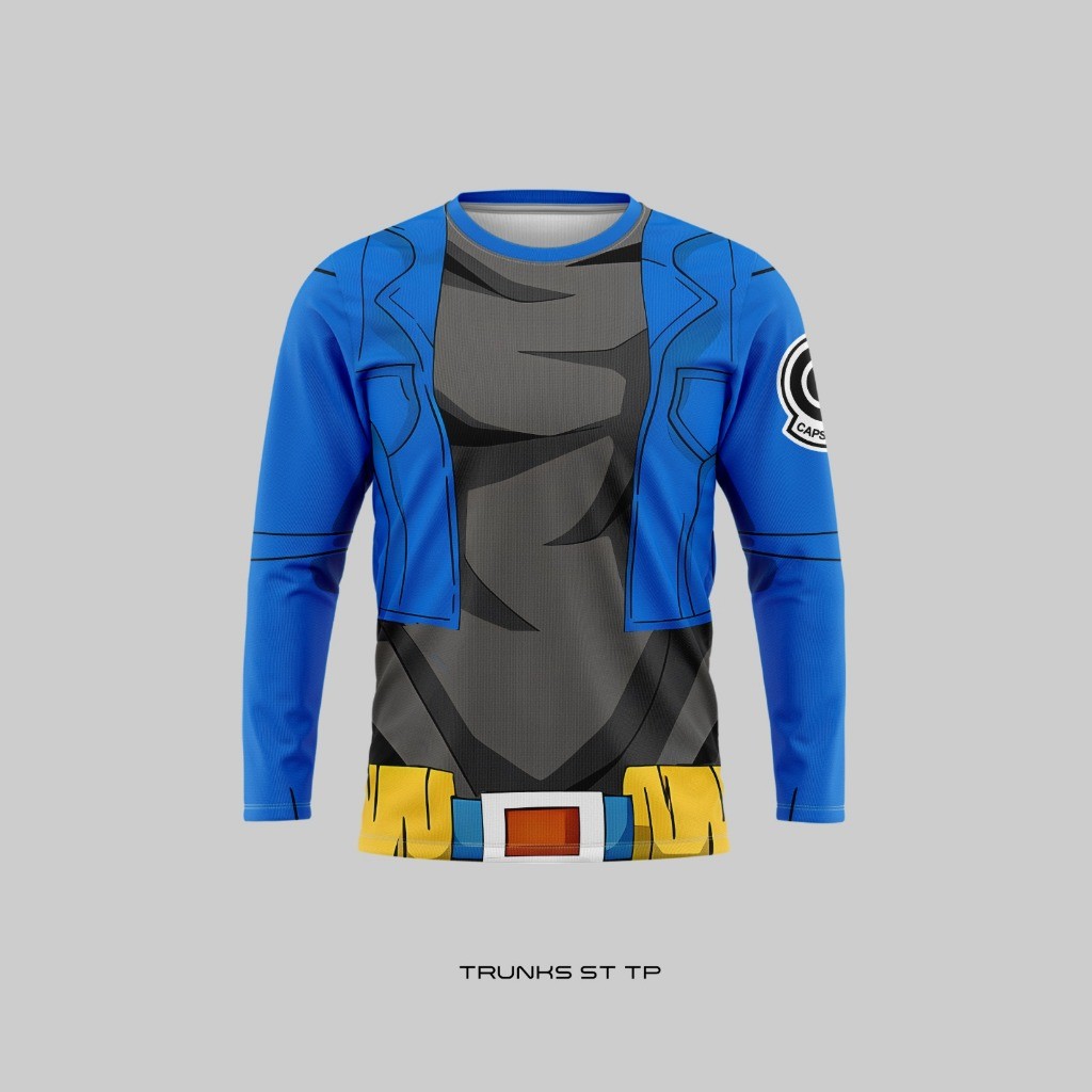 พร้อมสต็อก Unisex Trunks ST TP Full Sublimation Anime DBZ Jersey เสื้อกีฬาลําลองน้ําหนักเบา