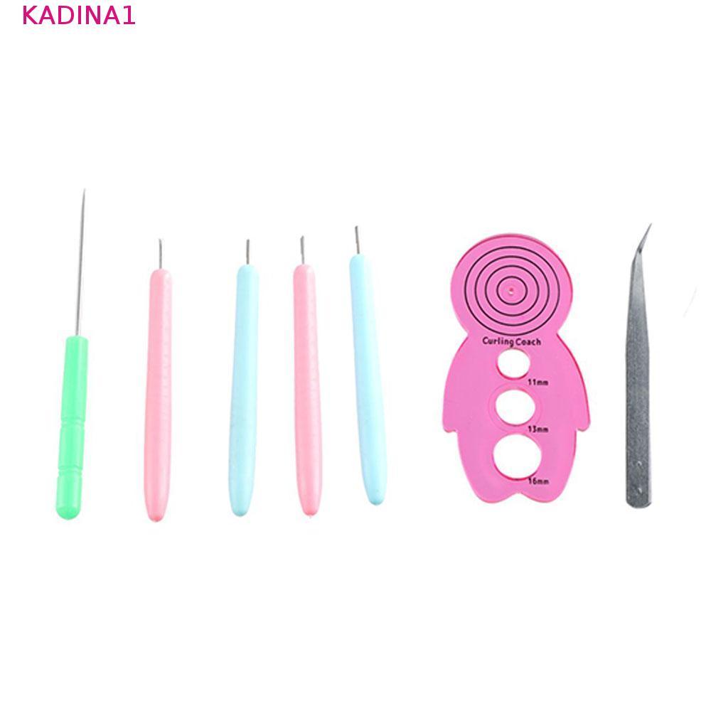 KADINA 12PCS Quilling ชุดเข็ม,หลายขนาดกระดาษหัตถกรรมเครื่องมือ Quilling, DIY กระดาษ Curling Quilling