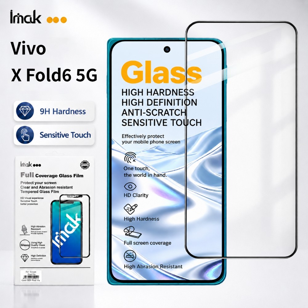ฟิล์มกระจก สำหรับ Vivo X Fold 6 Fold6 กันมัน Full Screen Coverage HD Clear FM0003
