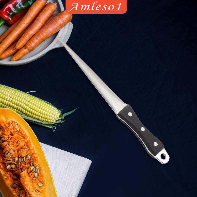 [Amleso1] มีด Sharpening Rod Whetstone หินบด Sharpening Stick Honing Rod