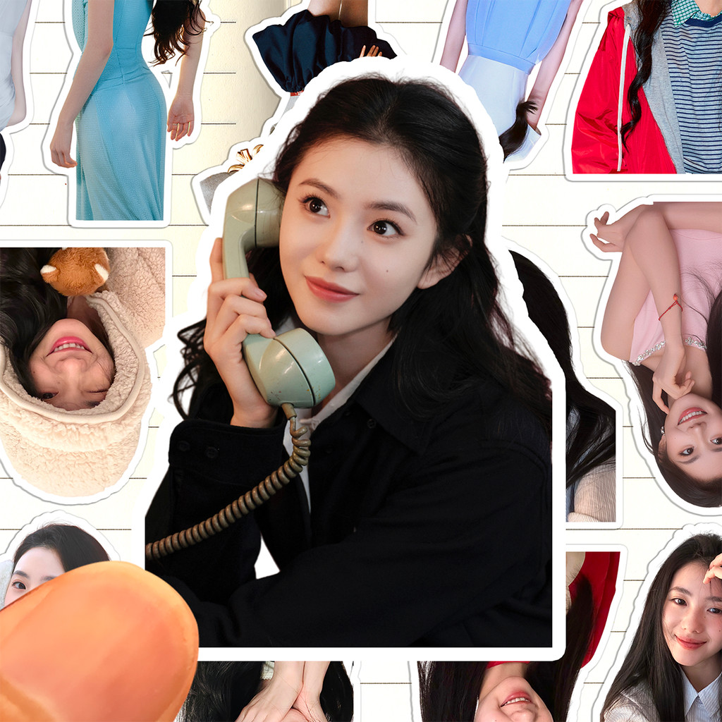 Liu Haocun สติกเกอร์ HD กันน้ําจีนแผ่นดินใหญ่ Actress Haocun Liu Collection คู่มือสติกเกอร์ตกแต่งภาพ
