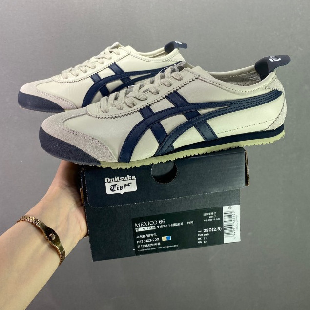 Onitsuka Tiger Mexico 66 รองเท้าวิ่งสําหรับผู้ชายและผู้หญิง Onitsuka Mexico 66 รองเท้ากีฬา DL408-165