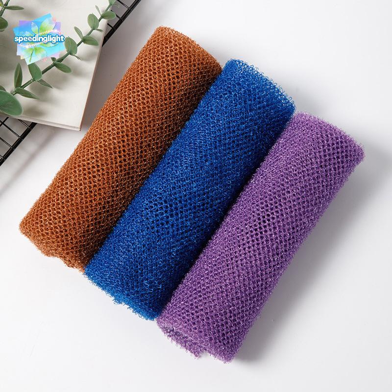 SPGH ฟองน้ําอาบน้ํา Net, 14x77cm Exfoliating Shower Body Scrubber, Skin Smoother Hot