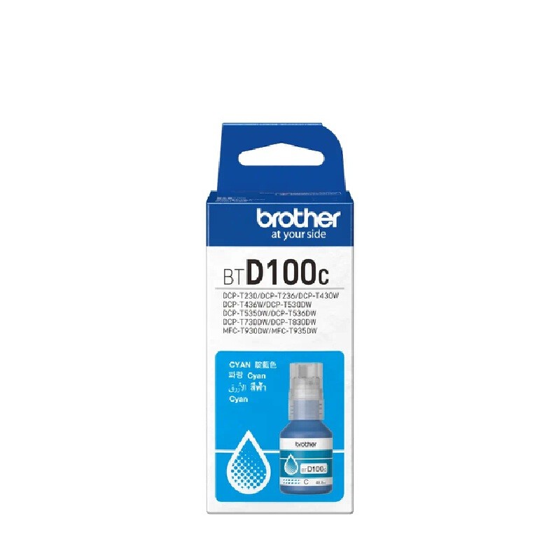 BROTHER หมึกเติม รุ่น BT-D100C สีฟ้า Cyan