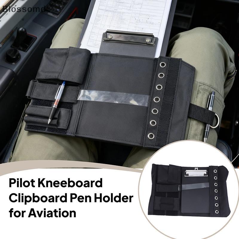 Blossomd Kneeboard ผ้า Oxford พร้อมสายปรับการบินขาสายรัดบอร์ด Kneeboard ผ้า Oxford พร้อมสายปรับได้ให