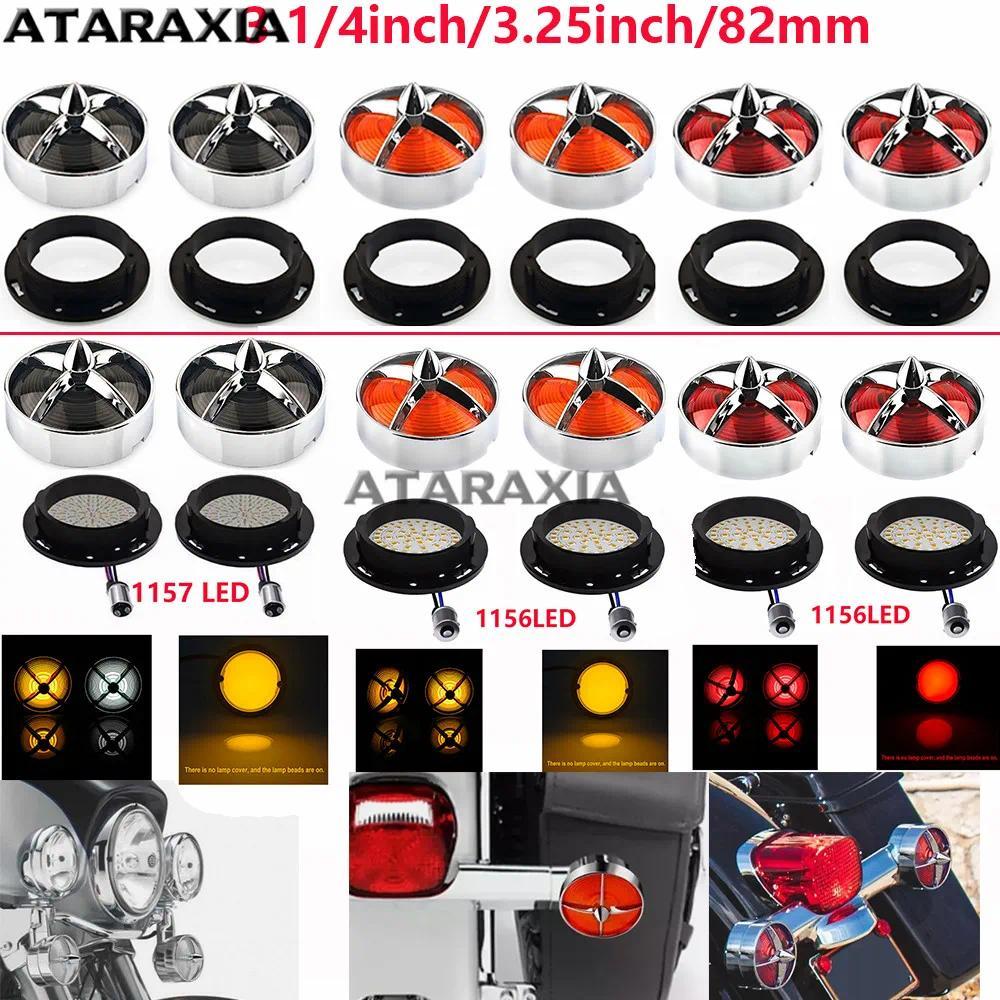 N282mm 1156 1157 LED Rear Front Turn Signal Light Cover Indicator Lens Screw-in BRIGHTLEDS For Harle