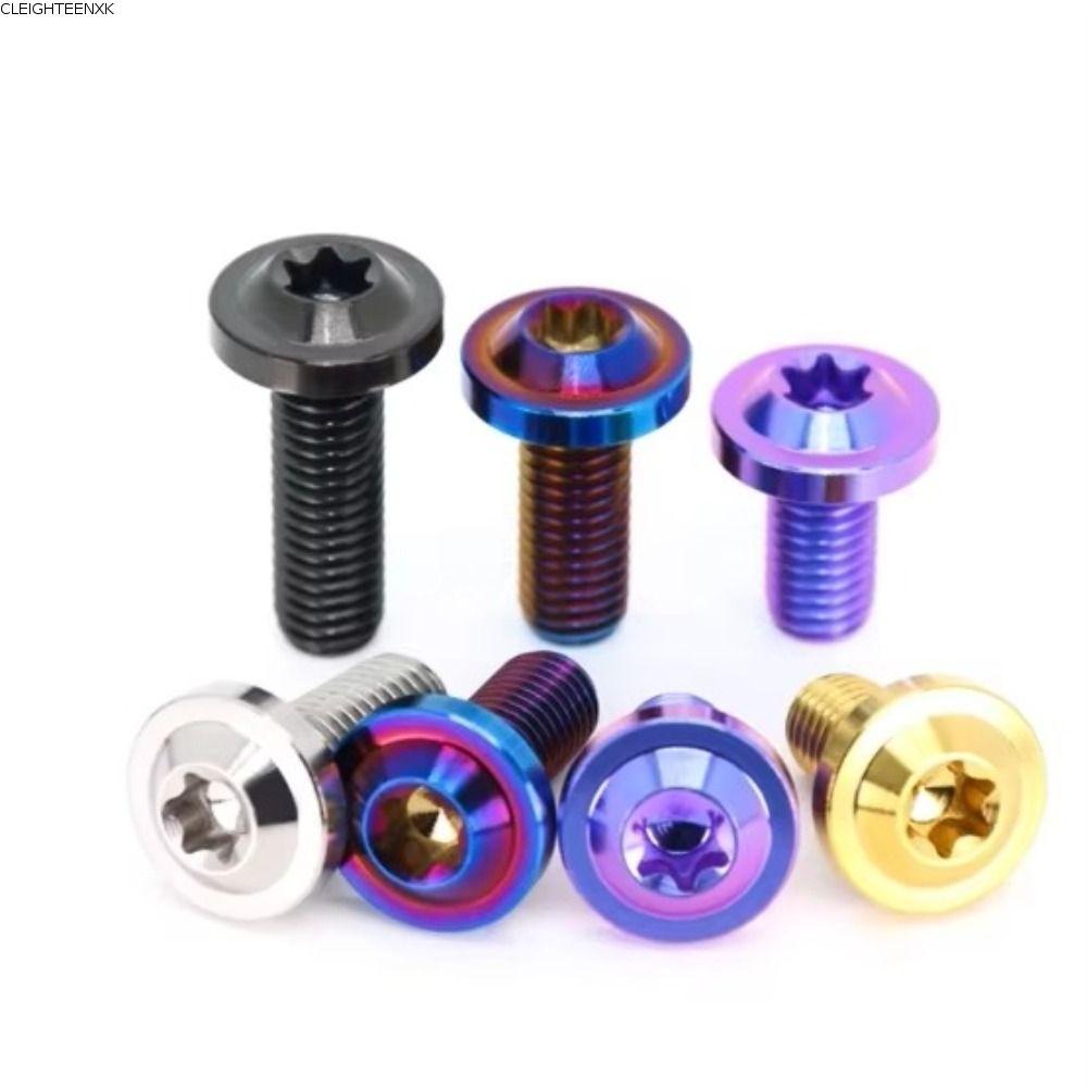 CLEIGHTEENCY สลักเกลียวไทเทเนียม, M6x10 พร้อมสกรูหัว Torx หัว Torx, M6x15 M6x20 สกรูไทเทเนียม