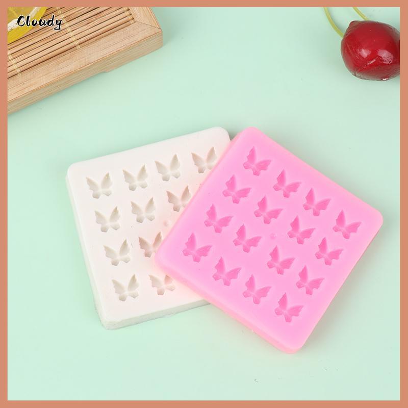 [Cloudy] ผีเสื้อรูปร่างซิลิโคน Mould DIY Clay Handmade ช็อกโกแลตซิลิโคนแม่พิมพ์ Charm จี้อีพ็อกซี่เร