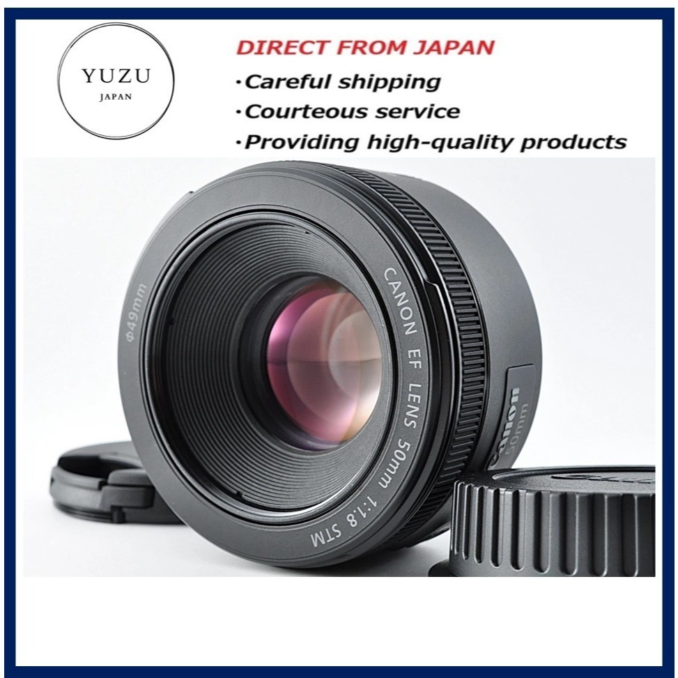 Pre-owned Product Canon EF 50mm F/1.8 STM Prime Lens for Canon EOS DSLR Camera Nifty Fifty Portrait 