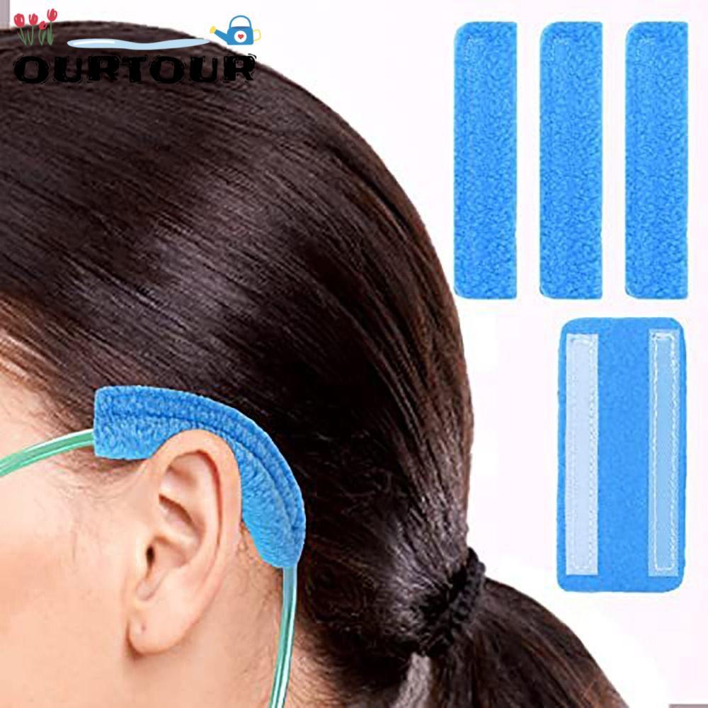 URTOUR Nasal Cannula Ear Cushions, Polar Fleece Oxygen Supplies Oxygen Cannula Cushion, Soft Univers