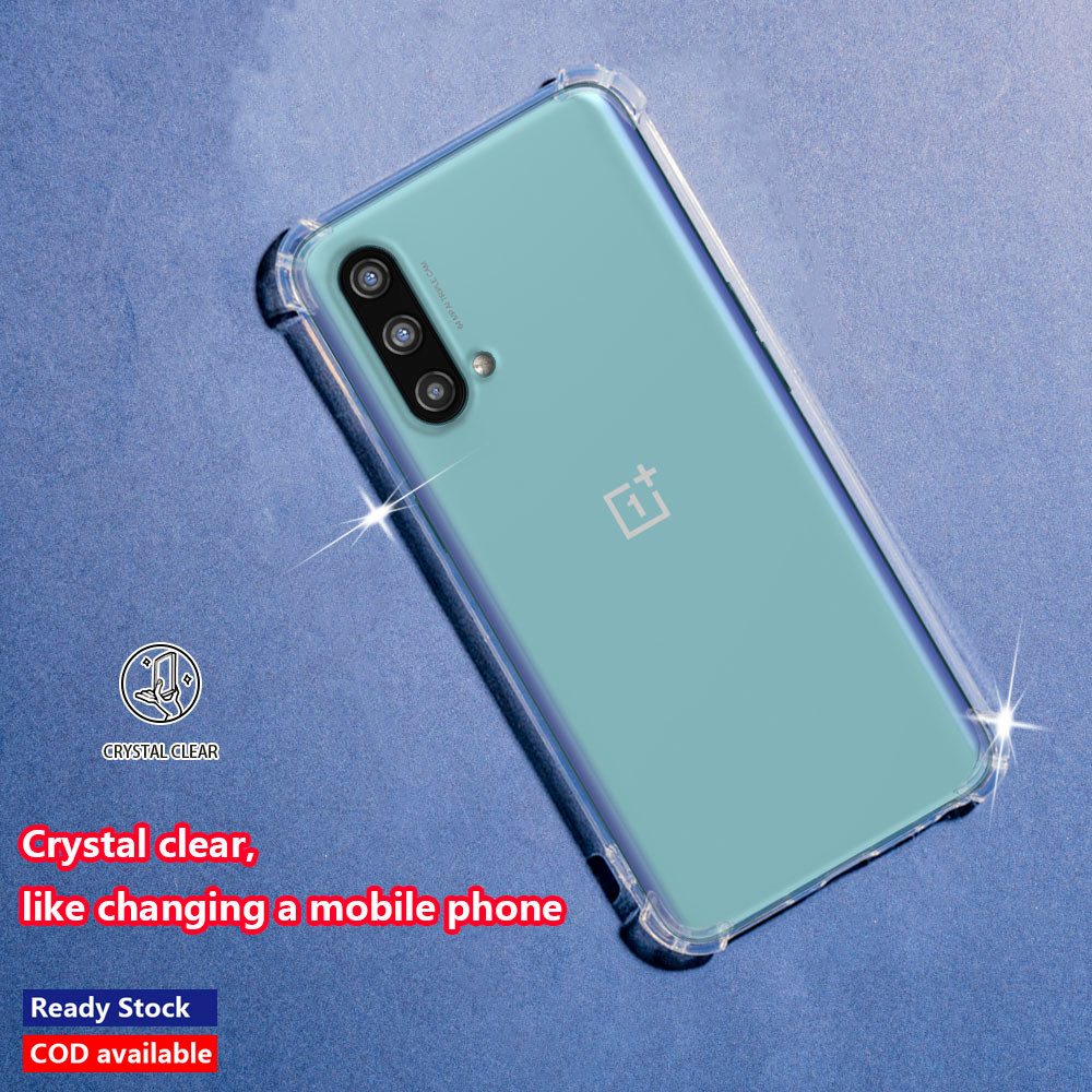 สําหรับ OnePlus Nord CE 5G Core Edition EB2101 EB2103 คริสตัล Clear Jelly Case Air-Guard มุม Soft TP