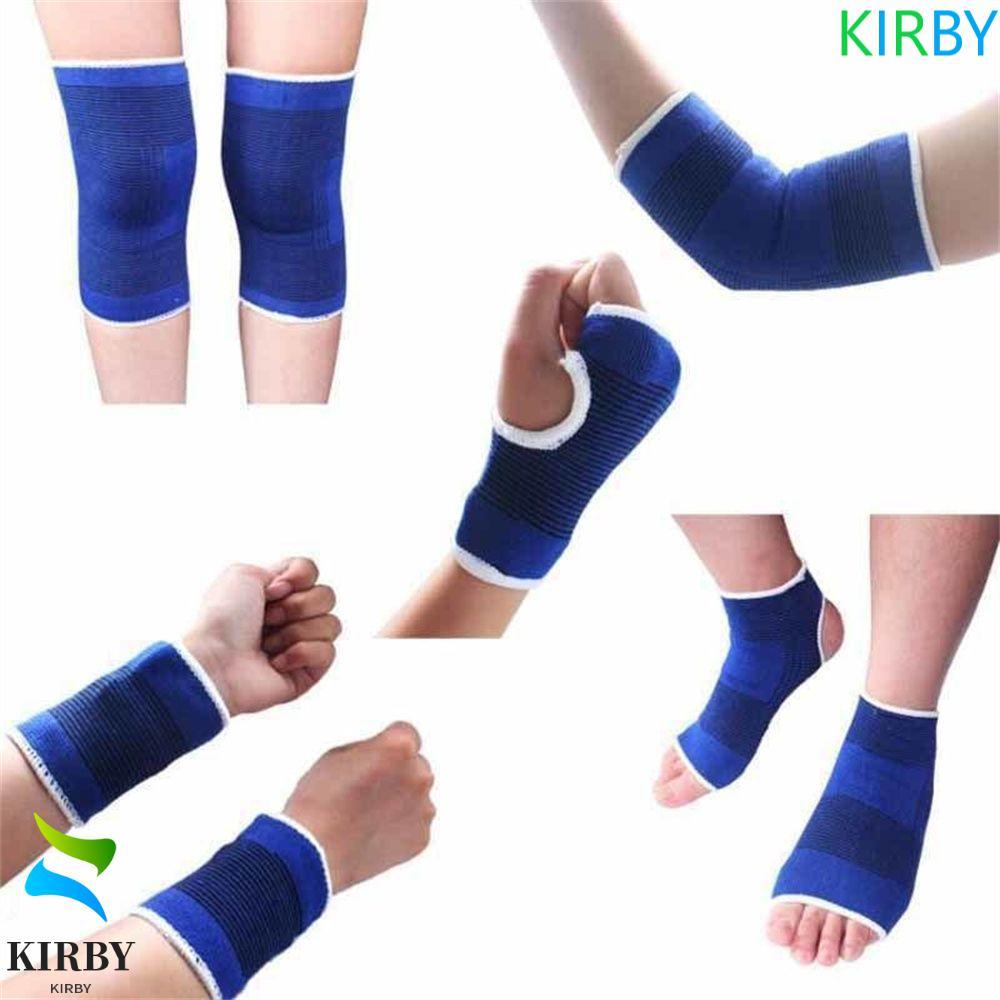 KIRBY สนับเข่า Professional Running Knee Support Brace Blue ถักข้อเท้า Therapy Elbow Support