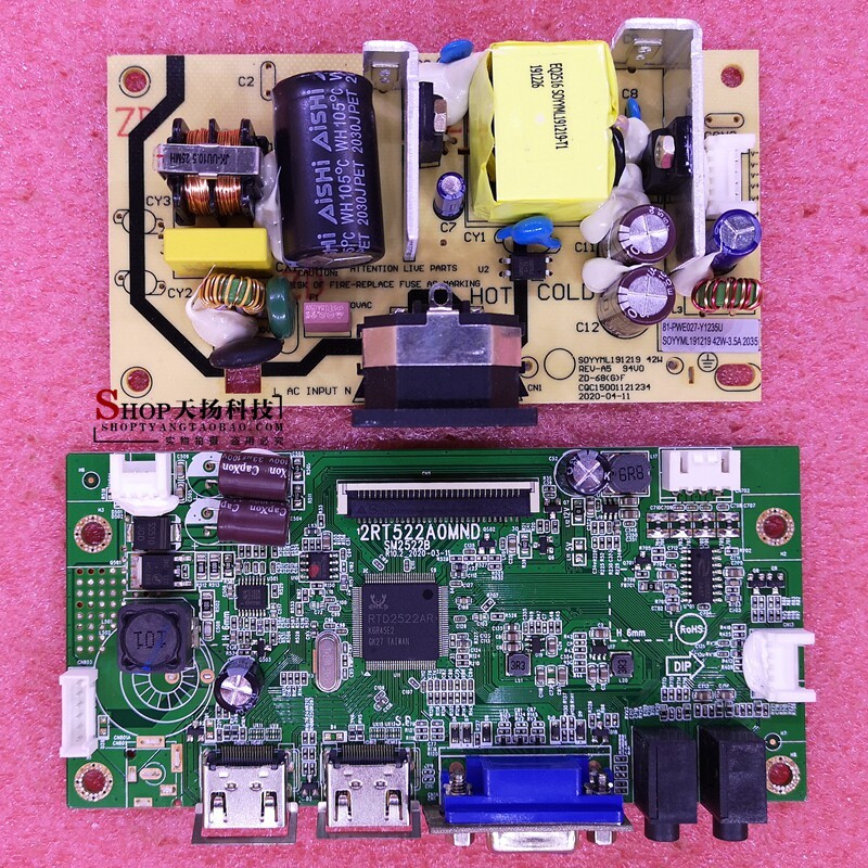 Acer KA222Q KA272 ไดรฟ์บอร์ด Power Board เมนบอร์ด 2RT522A0MND CQC15001121234