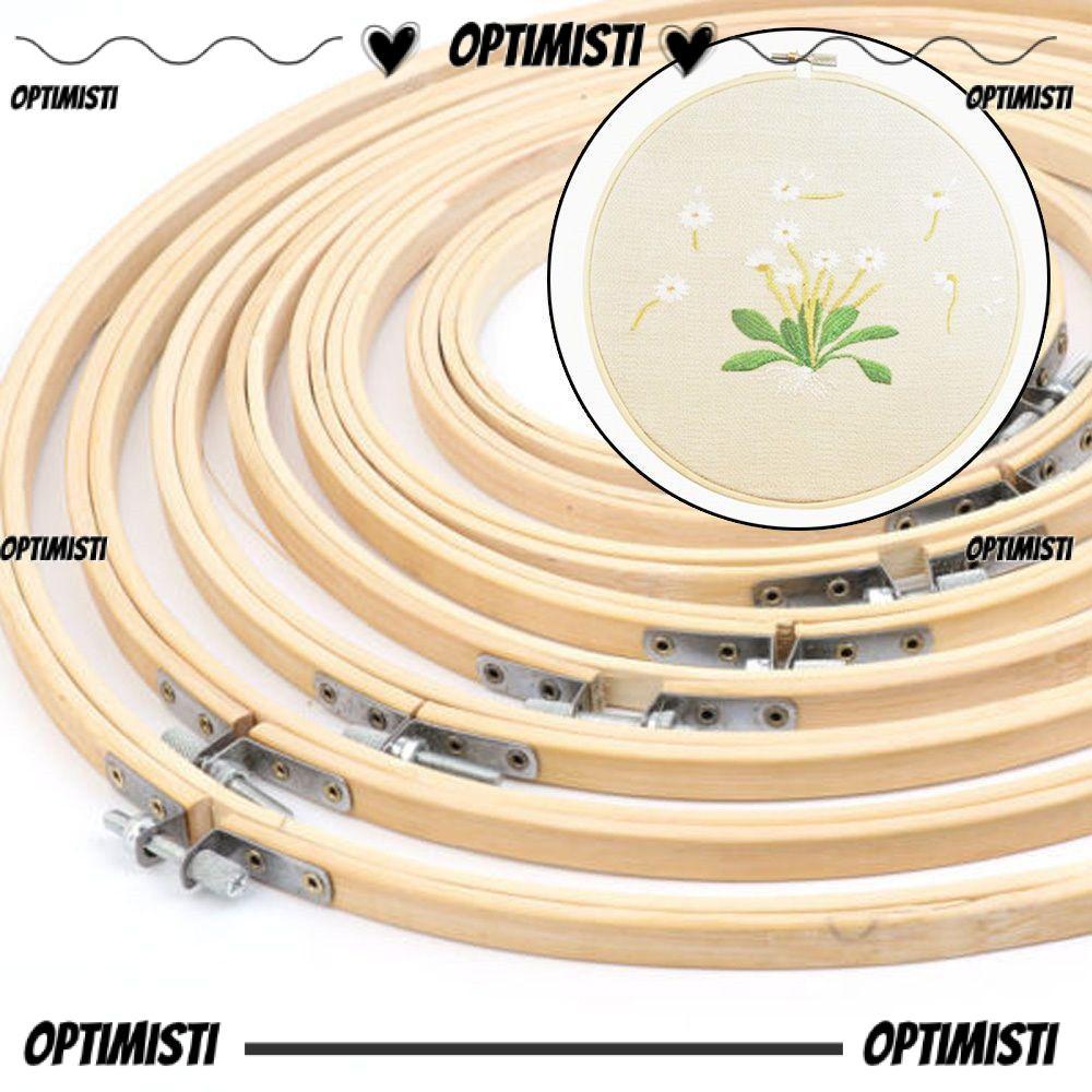 OPTIMISTI8E Cross Frame Needle craft Handmade Bamboo Round Loop