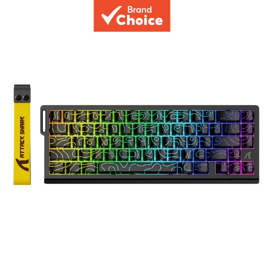 Attack Shark X68 HE Magnetic Switch Gaming Keyboard 68 คีย์แบบมีสาย 8000Hz 0.01 มม.Reft Trigger RGB 