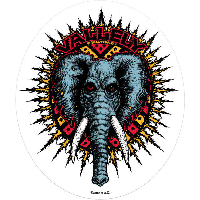 Powell Peralta Vallely Elephant Sticker