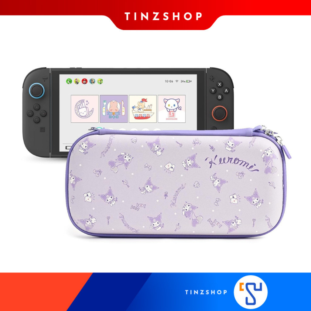 [ส่งด่วน] [Switch2] (3SAGSTW115) Nintendo Switch 2 GeekShare กระเป๋า Kuromi : Candy Party Theme (สีม่วง)