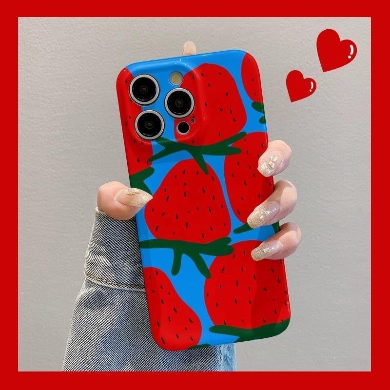เคสโทรศัพท์ Red Strawberry 17 15promax15plus รวมทุกอย่าง 17air Hard Case 69s10