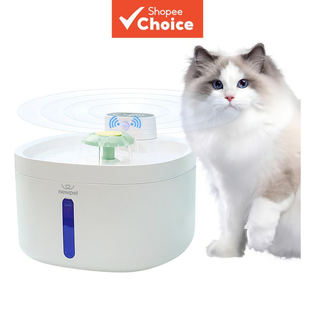 เครื่องให้น้ําสัตว์เลี้ยงแบบไร้สาย Lifestyle-รุ่นฮิต NewPet รุ่น NP888 ความจุ 2.6 ลิตร