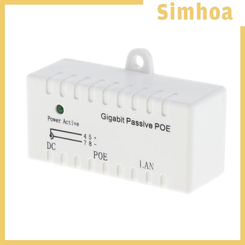 [SIMHOA] Gigabit Passive Power Over Ethernet POE หัวฉีดสําหรับขั้วต่อ 2.1 มม. x 5.5