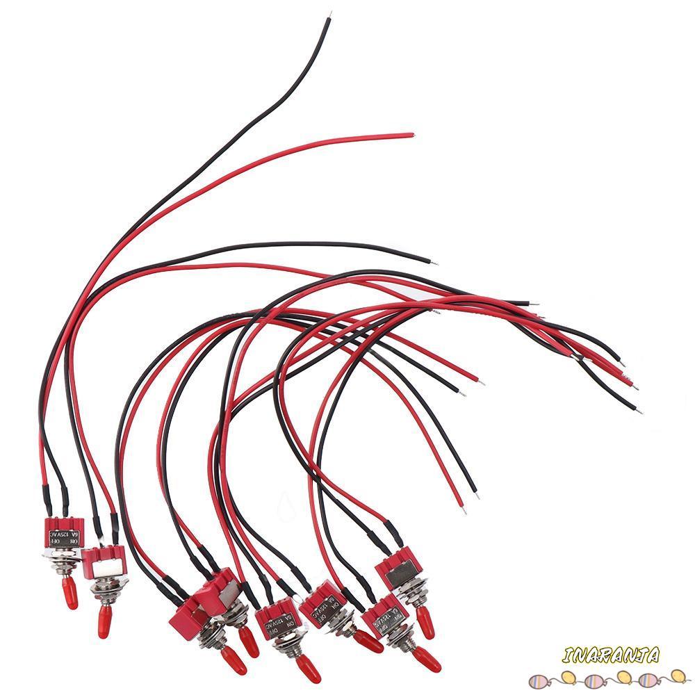 INARANJA 1/8 ชิ้น Miniature Toggle สวิทช์, MTS-101 2 ตําแหน่ง 2 Pins Mini Toggle สวิทช์, สวิทช์ AC 3