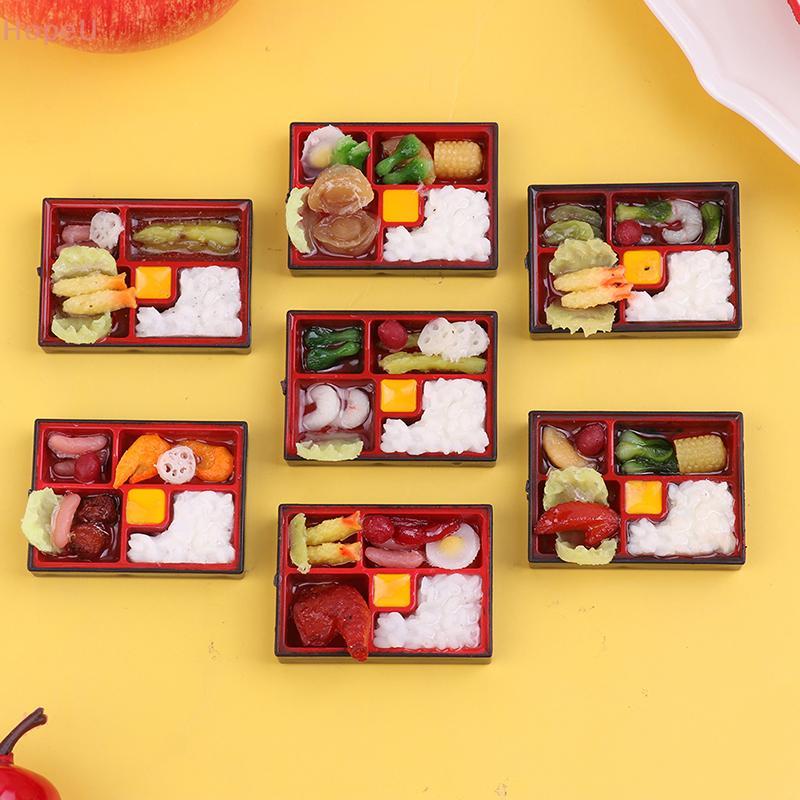 [HopeU] 1:12 Dollhouse Japan Fast Food Box rice sake Food Kitchen Decor Toy