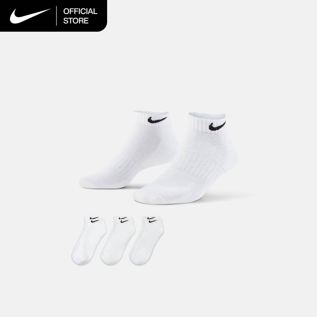 Nike Everyday Cushioned Training Low Socks Socks (3 Pairs) - White [SX7670-100]