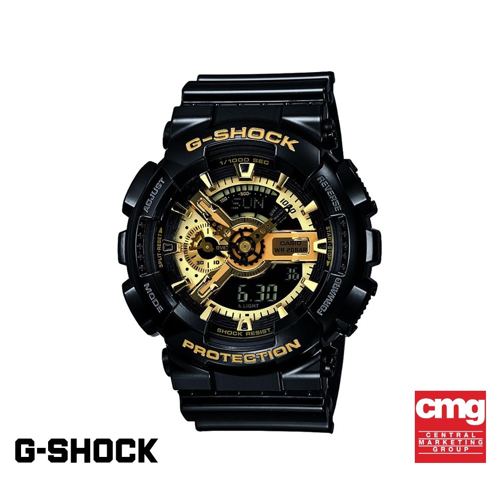 CASIO นาฬิกาข้อมือผู้ชาย G-SHOCK YOUTH รุ่น GA-110GB-1ADR วัสดุเรซิ่น สีดำ