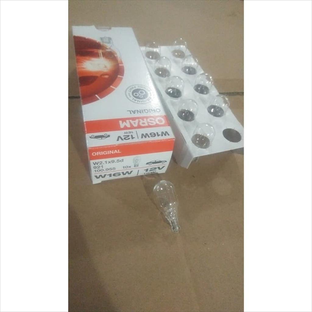 หลอดไฟปลั๊กอิน Osram T15 12V W16W 16W ดั้งเดิม