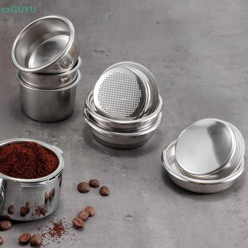 [cxGUYU] 51/54/58MM ตะกร้ากรองกาแฟเปลี่ยนสแตนเลส Bottomless Portafilter Espresso Filter Accessories 